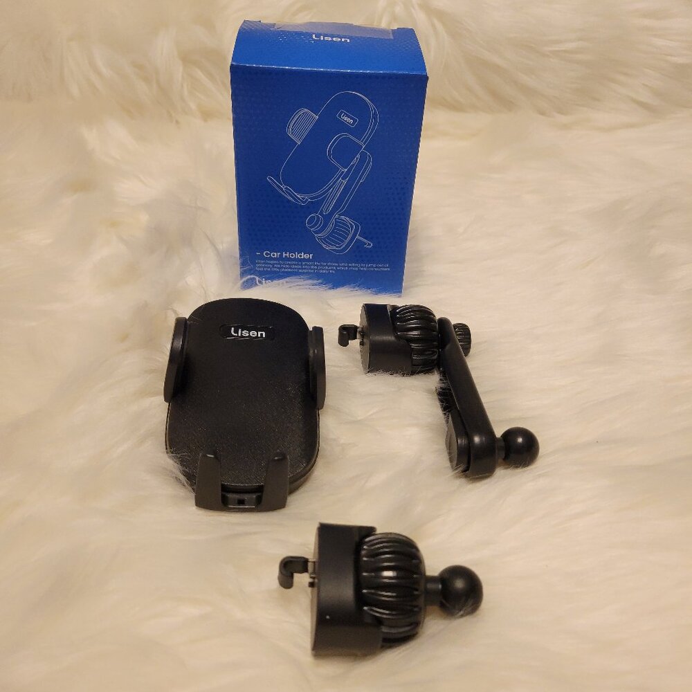 LISEN Cell Phone Car Mount, Black